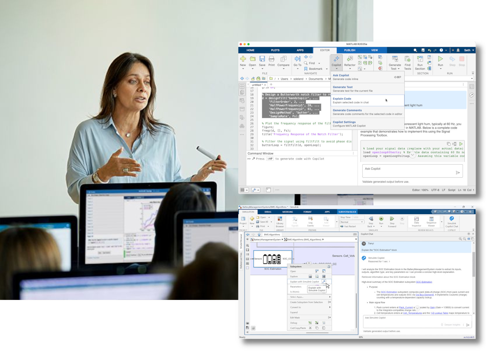 Ako na výučbu v časoch AI s prostredím MATLAB a Simulink